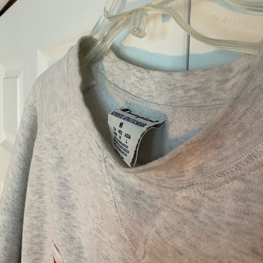 Champion Light Gray University Of Wisconsin Badgers Sweatshirt - Picture 3 of 3
